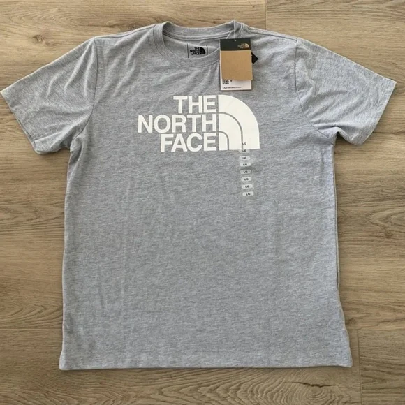 Women’s Small Standard Fit North Face Grey & White TShirt - Picture 8 of 12